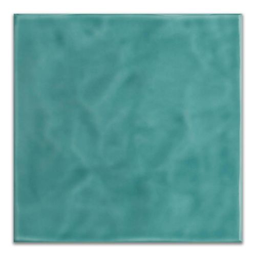 Revestimento Brilhante Eliane Verde Agua Onda "A" 20x20 Bold