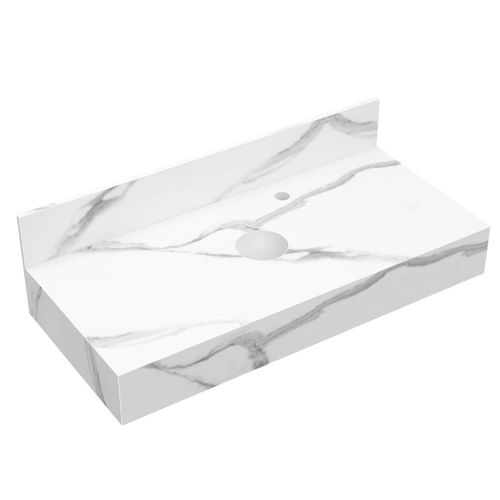 Bancada para Cuba de Apoio Blu Pró Calacata 80cm