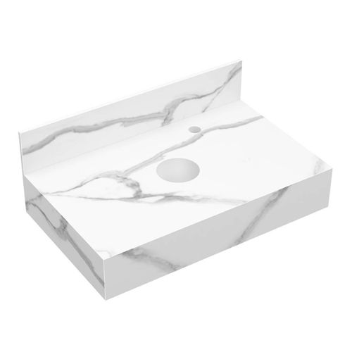 Bancada para Cuba de Apoio Blu Pró Calacata 60cm