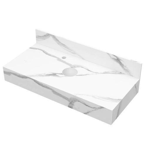 Bancada para Cuba de Apoio Blu Pró Calacata 80cm