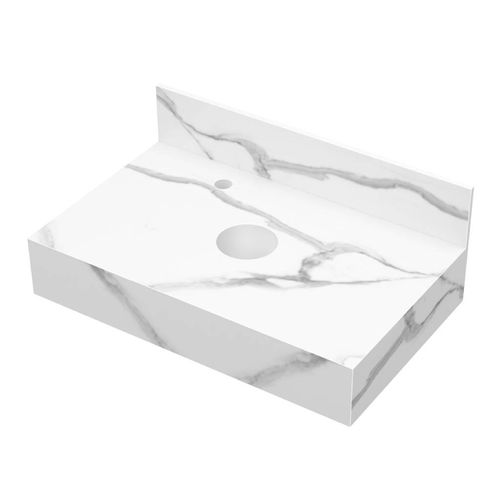 Bancada para Cuba de Apoio Blu Pró Calacata 60cm