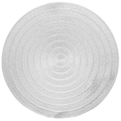 Jogo Americano Polipropileno Lyor Espiral Prateado 38cm