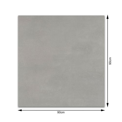 Porcelanato Acetinado Eliane Clean Yuna Cimento "A" 90x90cm