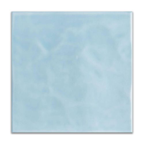 Revestimento Brilhante Eliane Azul Céu Onda "A" 20x20 Bold