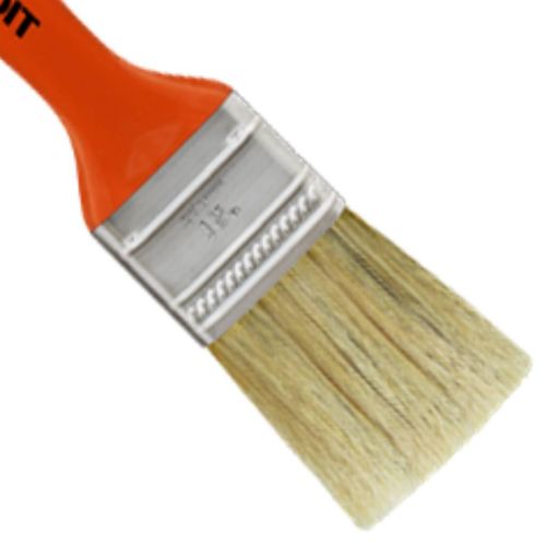 Pincel Média 1.1/2" Cerda Branca Verniz/Stain 696