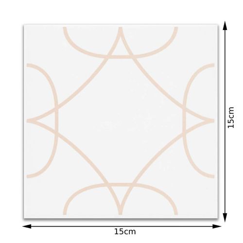Revestimento Acetinado Eliane Magneto Rosa  "A" 15x15 Bold