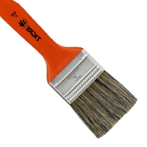 Trincha Média Tigre com Cerda Gris e Cabo Anzol 2"
