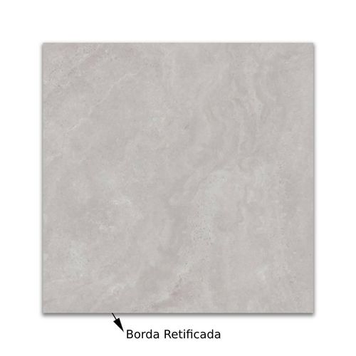 Porcelanato Acetinado Eliane Dolmen Cinza "A" 90x90cm Retificado
