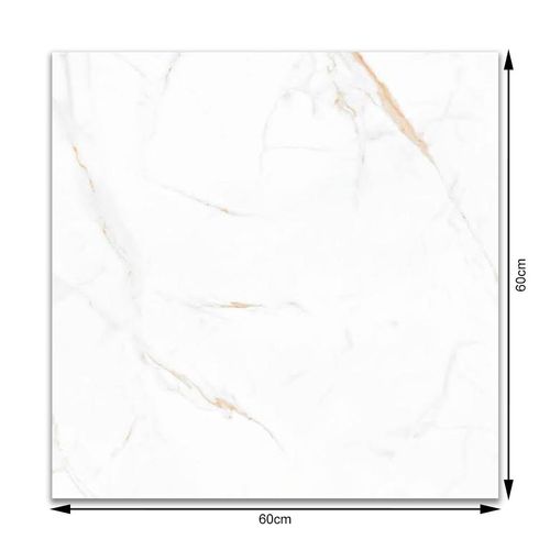 Cerâmica Brilho Lume Marmo Bianco Retificado "A" 60x60cm