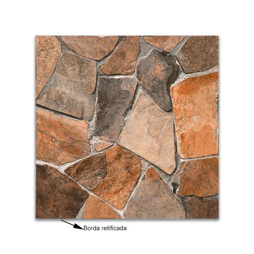Cerâmica Outside Lume Piedra Plus Retificado "A" 60x60cm