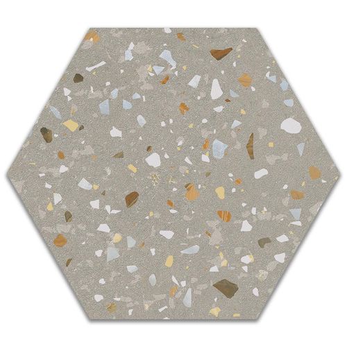 Porcelanato Natural Ceusa Confete Hexa GR Mix "A" 17,4x17,4cm