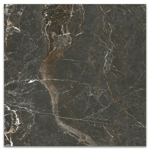 Porcelanato Polido Ceusa Império BK "A" 100x100cm Retificado