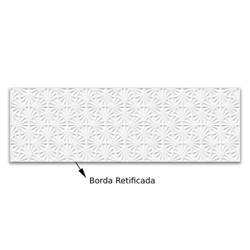 Revestimento Acetinado Ceusa Leque Branco "A" 32x100 Retificado
