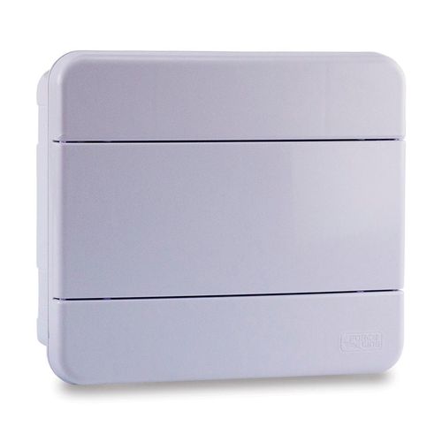Quadro Distribuição Force Line de Sobrepor para 8 Disjuntores com Barramento