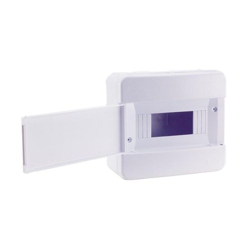 Quadro Distribuição Force Line de Sobrepor para 8 Disjuntores com Barramento