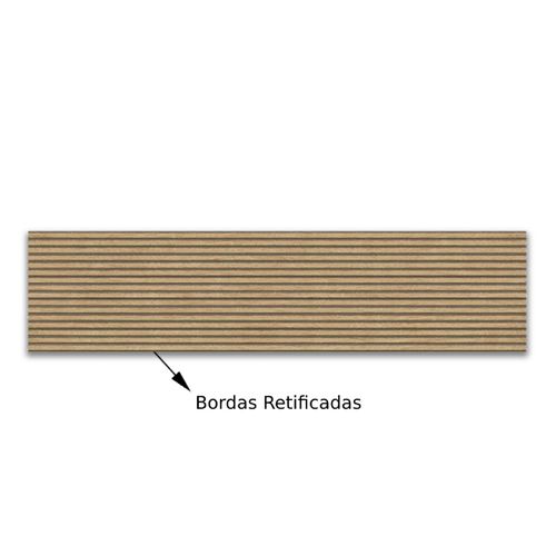 Porcelanato Rústico Ceusa Frisado "A" 28,8x119cm Retificado