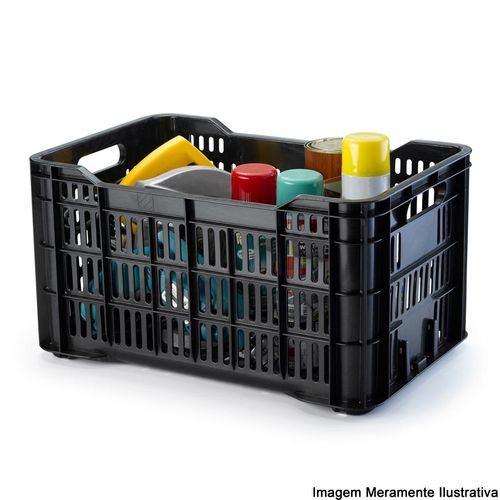 Caixa Organizadora Arthi Eco Box Multiuso Preto 45L