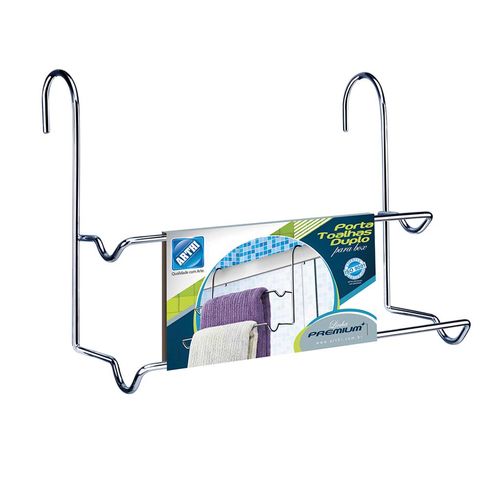 Porta Toalha Duplo Arthi para Box