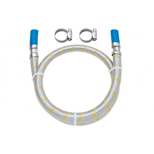 Engate Flexível Inox Blukikt Gás para Espigão com Abraçadeira 1,5m 3/8"