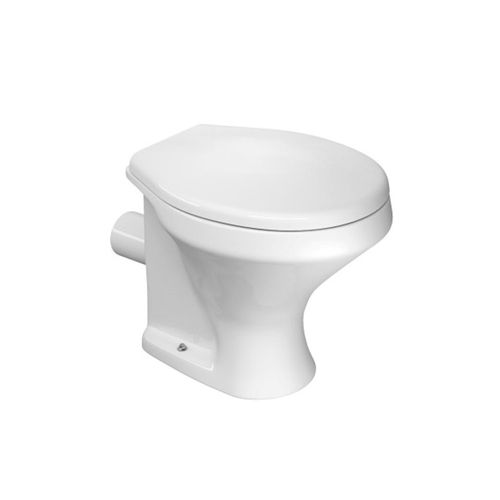 Bacia Convencional Deca Saída Horizontal Ravena Branco Gelo P.90.17