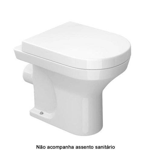 Bacia Convencional Deca Saída Horizontal Nuova Branco Gelo P.131.17