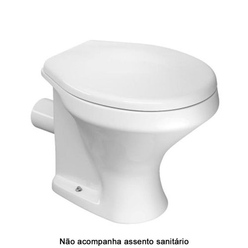 Bacia Convencional Deca Saída Horizontal Ravena Branco Gelo P.90.17