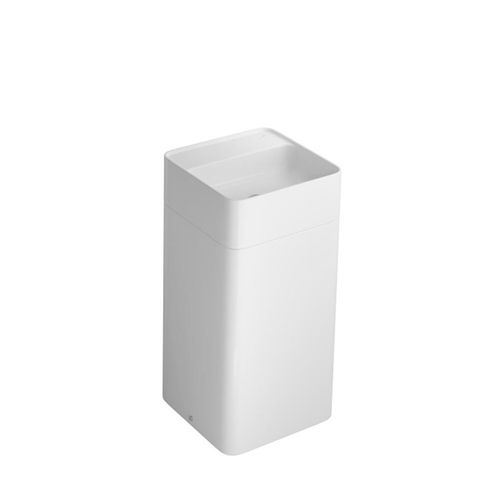 Cuba de Piso Deca Quadrada com Mesa Branco 40X38cm