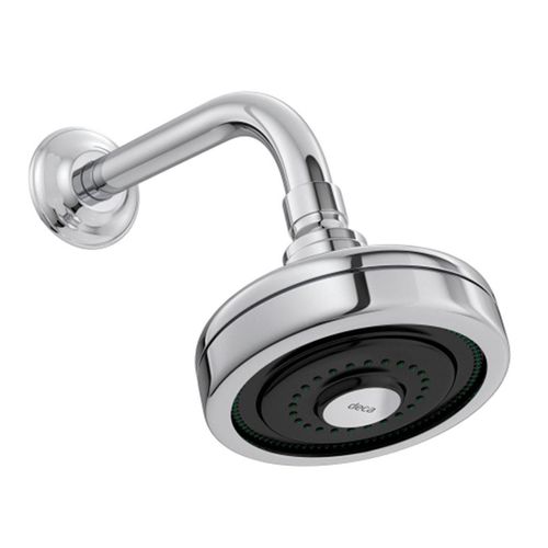 Chuveiro Deca Acqua Plus com Entrada de Ar e Tubo de Parede Cromado