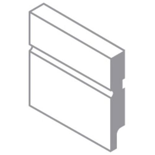 Rodapé MDF Durafloor Essencial E-03 Branco Polar 1,8x10x210cm
