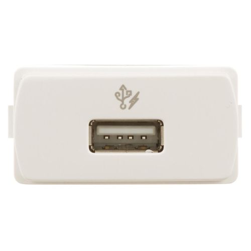 Módulo Tomada Schneider Carregador USB 1A Miluz Branco