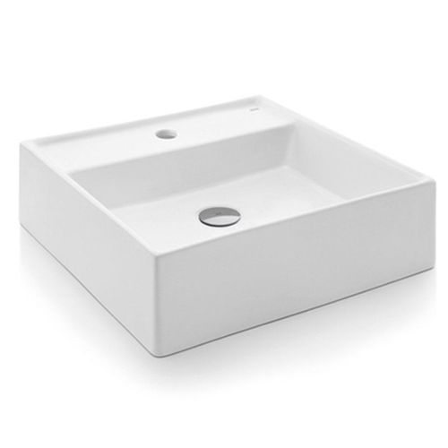 Cuba de Apoio Docol Luxo Quadrada com Mesa Branco 41x41cm