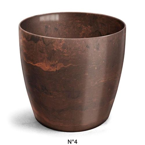 Cachepô Redondo Nutriplan Elegance Branco Carrara 23x25 N°4