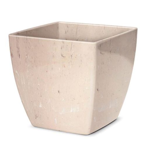 Cachepô Quadrado Nutriplan Elegance Travertino 14x15 N°3