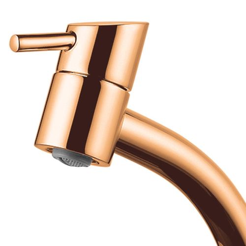 Torneira Lavatório Lorenzetti Mesa Swan Bica Baixa Rose Gold 1/2"