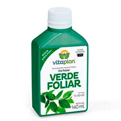 Fertilizante Líquido Mineral Simples Nutriplan Verde Foliar 140ml