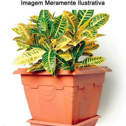 Prato para Vaso Plástico Nutriplan Floreira Marmore Nº2