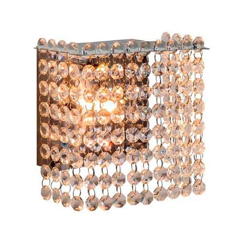 Arandela Cristal Bronzearte Milano Quadrado 1xG9 16cm