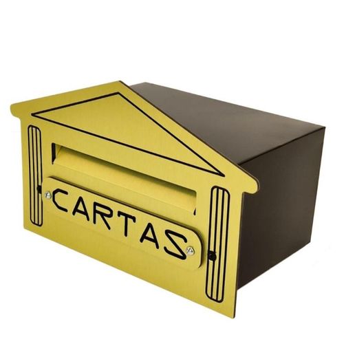 Caixa de Correio Ouro Escovado Numeral 4N