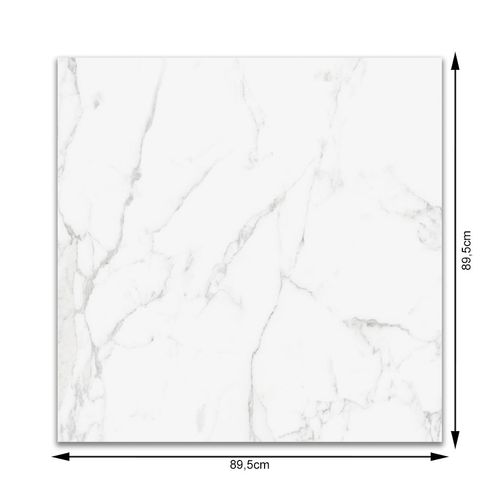 Porcelanato Polido Roca Carrara 7mm "A" 89,5x89,5cm Retificado