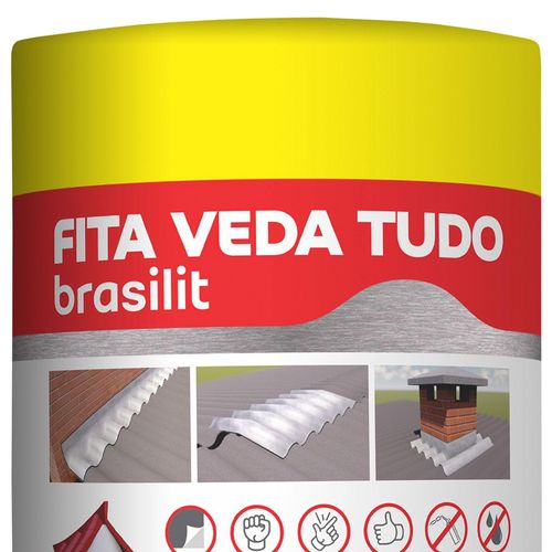 Fita Veda Tudo Quartzolit Multiuso Cinza 30cmx10m