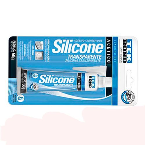Adesivo de Silicone Acético Tekbond Aquario Maxx Blister 50g