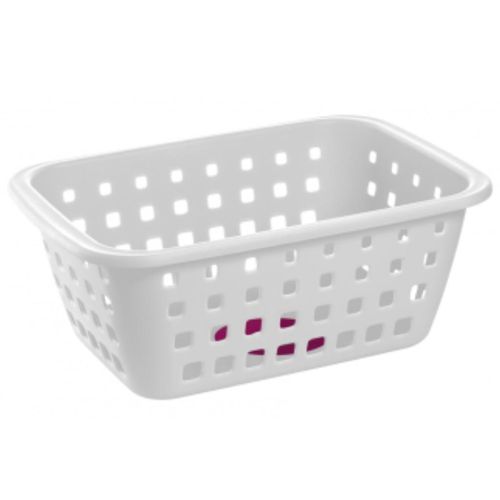 Cesta Plástico Ordene Colors Médio Branco 3 Litros