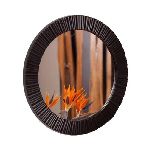 Espelho 47cm Decorativo com Parafuso Preto GR219460 Domus
