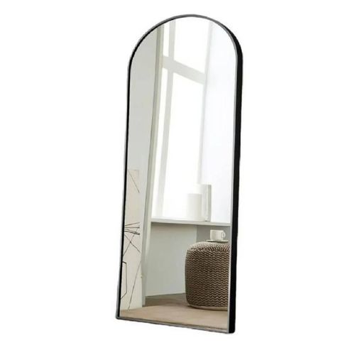 Espelho 101x36x3 Decorativo Parede com Suporte e Parafuso Preto GR219453 Domus