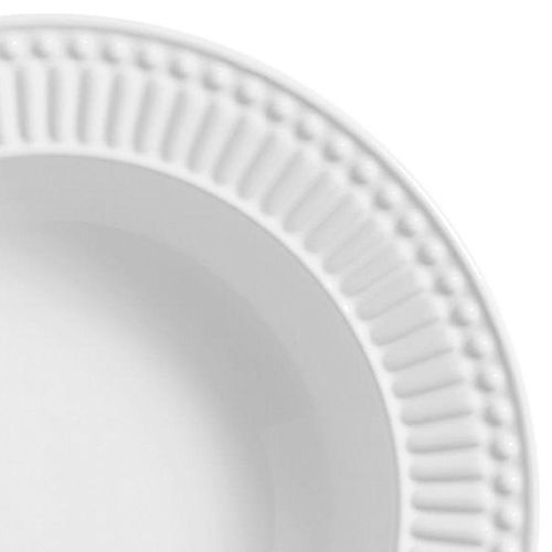 Prato Fundo Porto Brasil Roma Branco 22,5cm