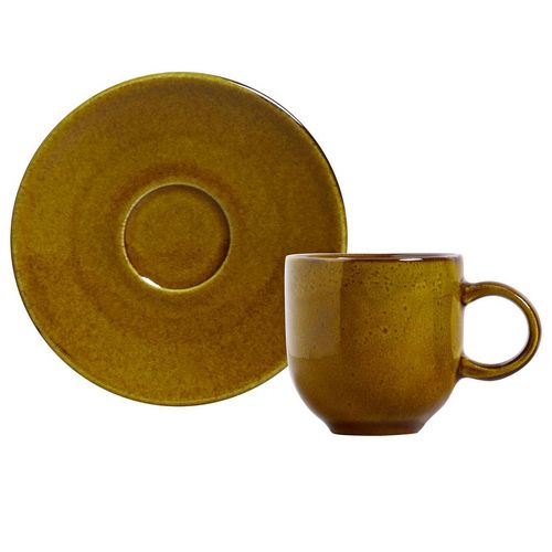 Xícara para Café Porto Brasil Coup Stoneware Âmbar 97ml