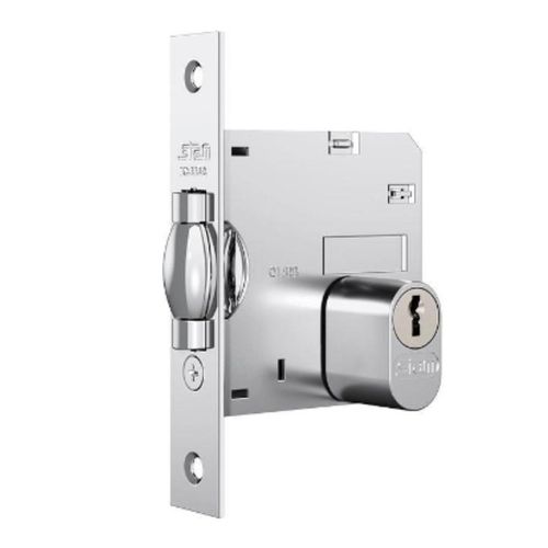 Fechadura Pivotante Zamac Stam 1005 Rolete Redonda Cromada 45mm