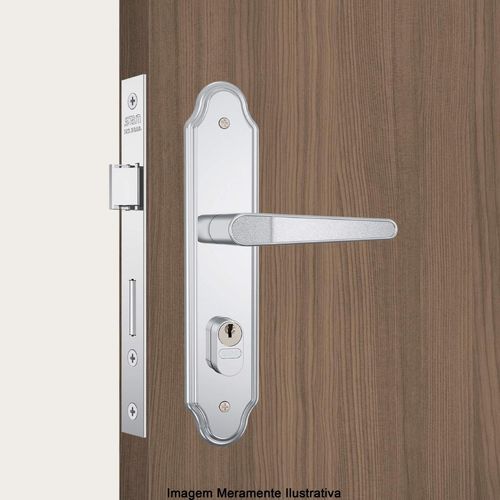 Fechadura Externa Zamac Stam 803/03 Espelho Inox 40mm