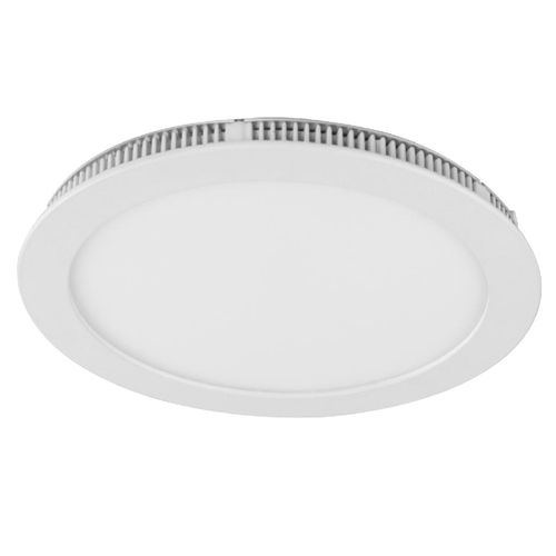 Painel Embutido de Led Bronzearte Slim Redondo 12W Amarela 17cm