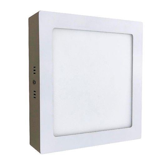 Plafon de Sobrepor Bronzearte Quadrado Home Led 18W Luz Branca 22,5x22,5cm